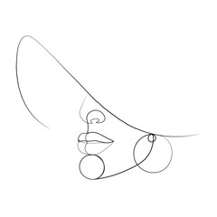 hand drawn illustration of a woman