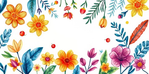 Colorful Hand-Drawn Illustrations - Artistic Backgrounds