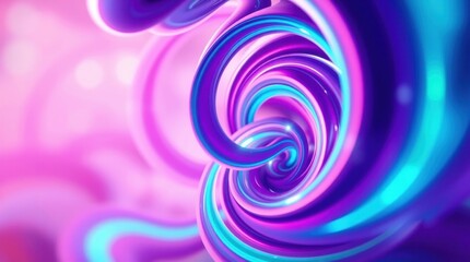 Swirling colors dance in a vibrant abstract world evoking dreams and imagination with a hypnotic spiral pattern