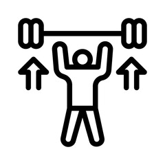wellness goals line icon