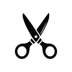 scissors icon isolated on white Background 
