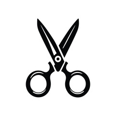 scissors icon isolated on white Background 
