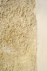 Pared de cemento y estuco