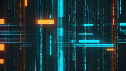 glitch futuristic effect neon 