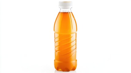 Refreshing Orange Beverage in Bottle