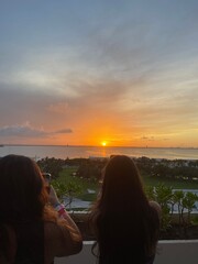 atardecer cancun 