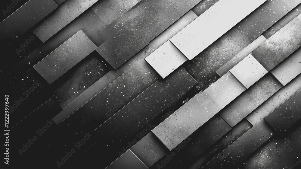 Poster black and white abstract background featuring swirling patterns and textures for creative design pro