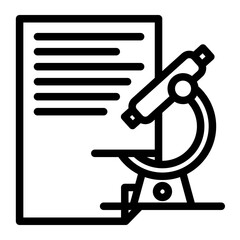 Research Icon with Trendy Line Style