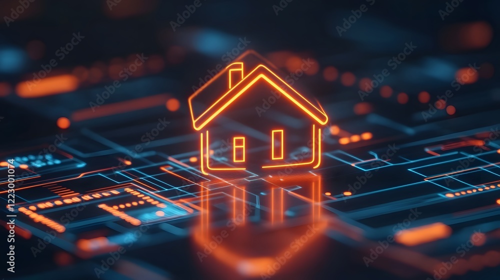 Poster smart home automation system with eco-friendly features and 3d