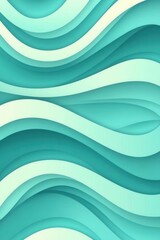Obraz premium Abstract waves background in shades of turquoise