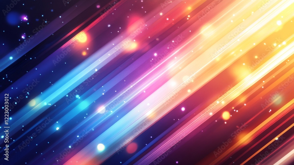 Poster an abstract background featuring a financial graph with diagonal lines and glowing data points, emph