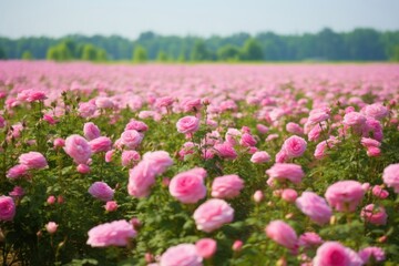 Fototapeta premium Rose flowers grassland outdoors blossom.