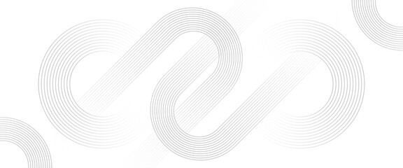 Vector lines geometric circles white background white circles geometric line art design