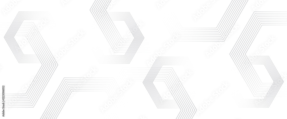 Poster vector abstract honeycomb white and gray geometric abstract background with simple hexagonal element