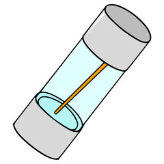 electric fuse illustration hand drawn isolated vector