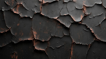 The texture of cracked paint