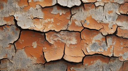 The texture of cracked paint