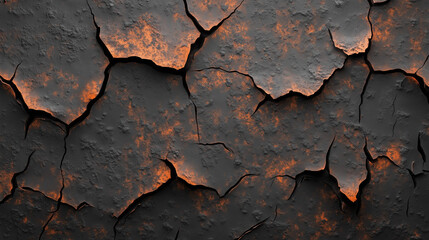 The texture of cracked paint