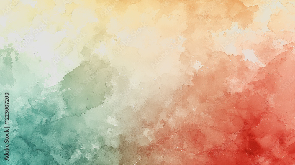Poster vibrant and colorful abstract background featuring various paint splashes and blends in multicolor h