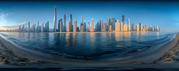 Sunrise Beach Skyline Panorama