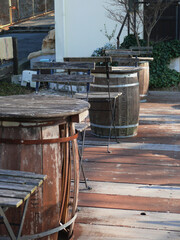 カフェのテラス席