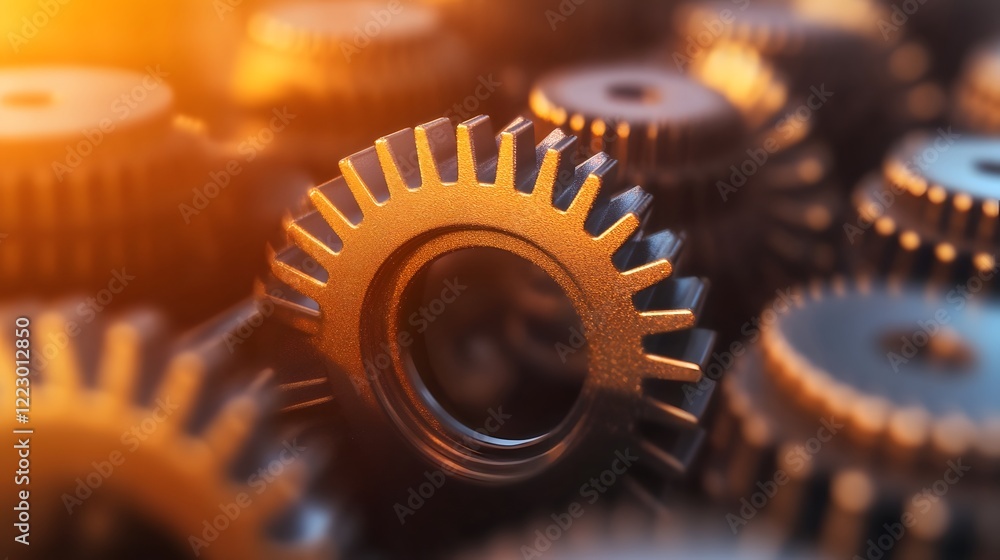 Poster engineer adjusting machinery to resolve capacity constraints in manufacturing process