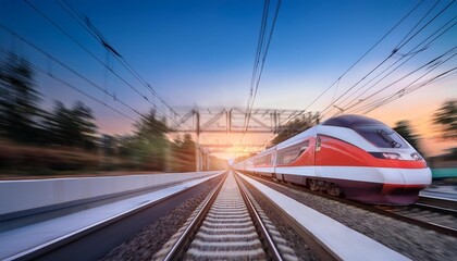 Naklejka premium train in motion