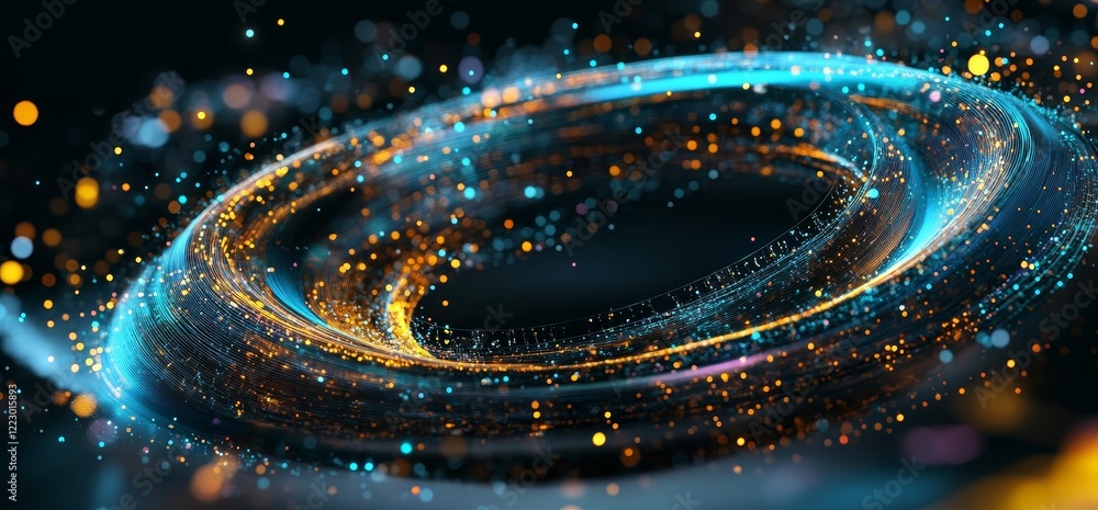 Aufkleber copy space featuring a modern digital abstract 3d background. based on stock
