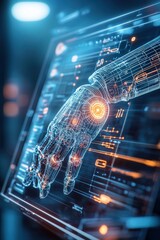 Futuristic Robotic Hand Technology Concept
