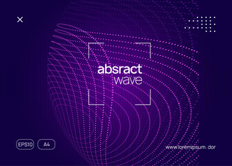 Dance Flyer. Trance Invite. Pink Dj Banner. Nightclub Audio Invitation. Night Club Event. Music Concert Element. Violet Sound Design. Green Dance Flyer