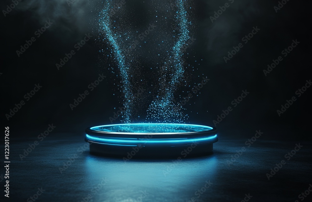 Poster abstract high-tech futuristic technology design