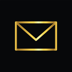  gold color envelope, e mail,  icon with minimalist design for digital and print projects
 Graphic Design Icons Making a Huge Impact on Visual Aesthetics