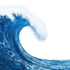 Fototapeta premium A wave energy generator clipart, futuristic energy element, digital art, clean, isolated on white background