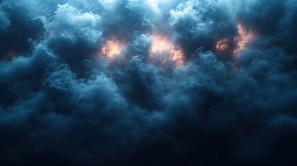 Fototapeta premium Abstract black smoke on black background minimalist design