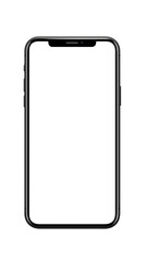 A Blank Screen Of A Cell Phone A Cell Phone Mockup Isolated On A Transparent Background Generative Ai