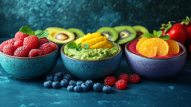 Vibrant Selection of Assorted Fruits Close-Up