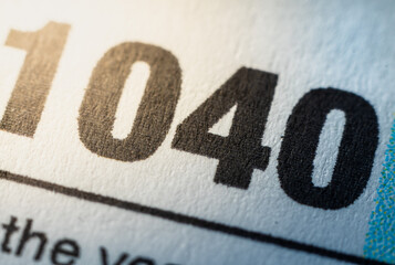 Filing individual income tax returns with the US 1040 tax form for financial accountability
