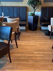 Chairs in a bar