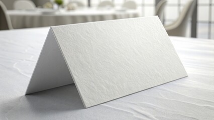 Paper Table Card, Horizontal. 