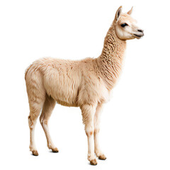 A gentle llama standing 