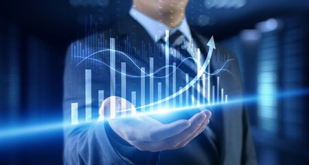 Business Growth and Data Trends Illustrated with Interactive Analytics.