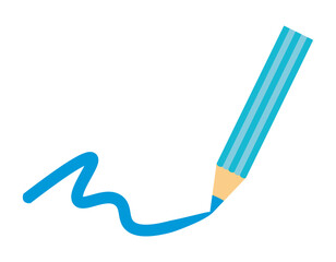 かわいい鉛筆のイラスト　文房具アイコン