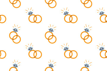 Wedding rings pattern