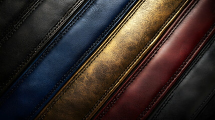 Striped Leather Texture Background