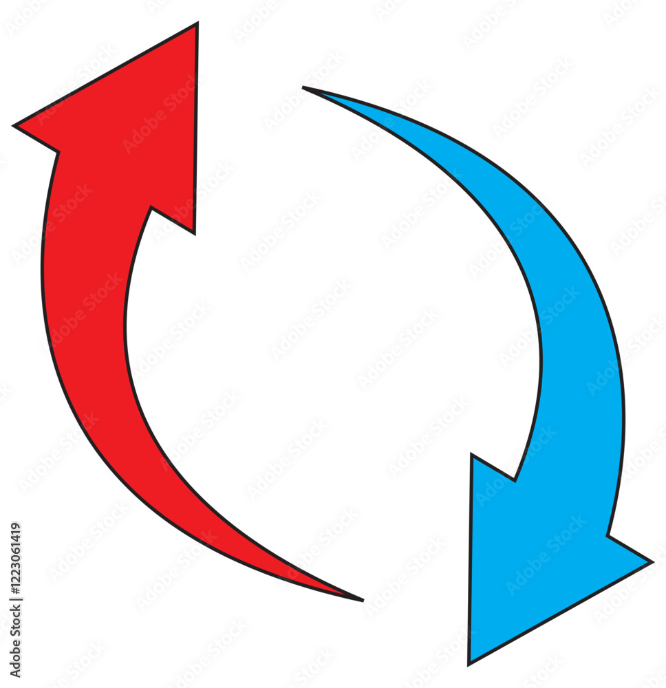 Poster print sharp curved arrow icon. black rounded arrow. direction pointer pointing up . 1176