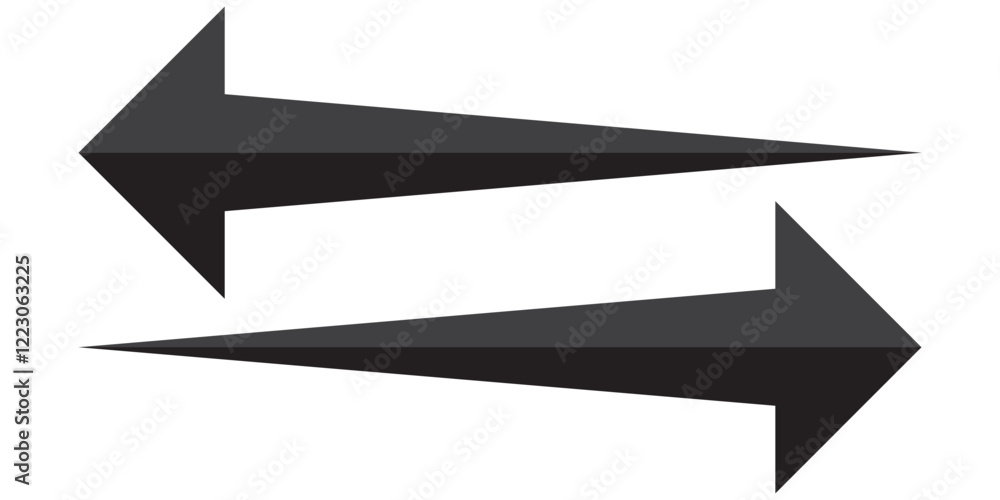 Poster print long arrow. black arrow pointing right. black large arrow pointing right. bold thine long arro