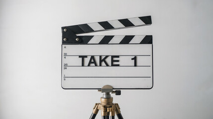 Classic Movie Clapperboard – Take 1 Film Production Scene
