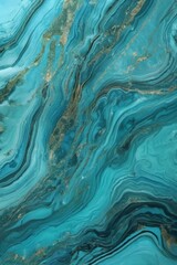 a close up of a blue and gold marble slab with a black base