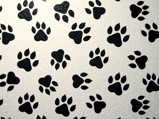 Camouflage Paw Print Pattern Background - Abstract Art