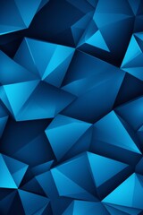 Obraz premium a close up of a blue abstract background with triangles
